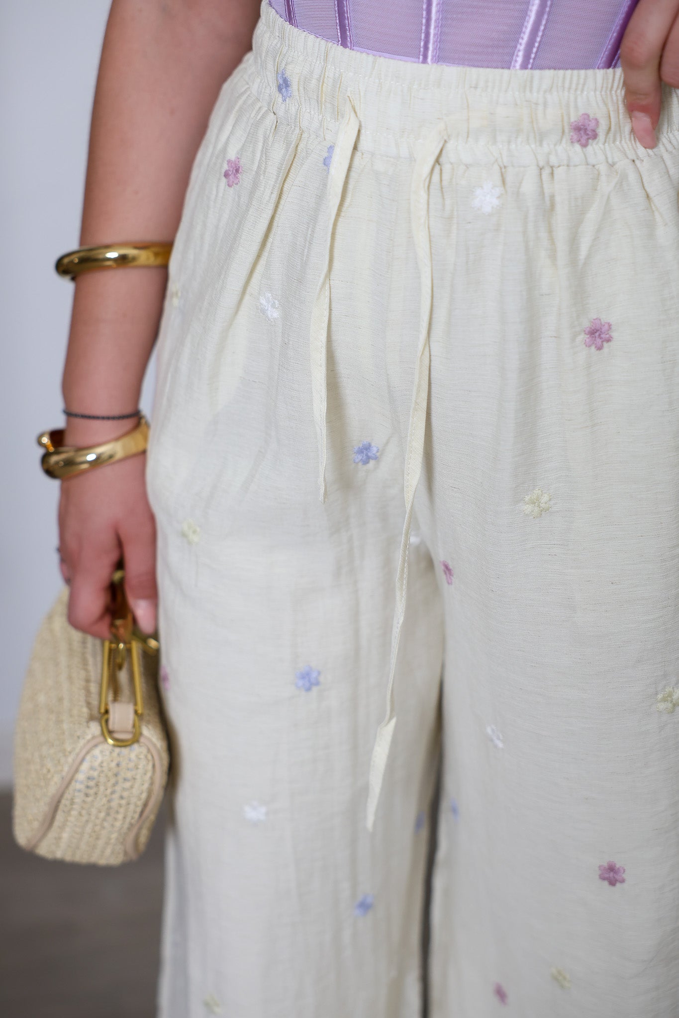 Pantalone fiorellini Lilla