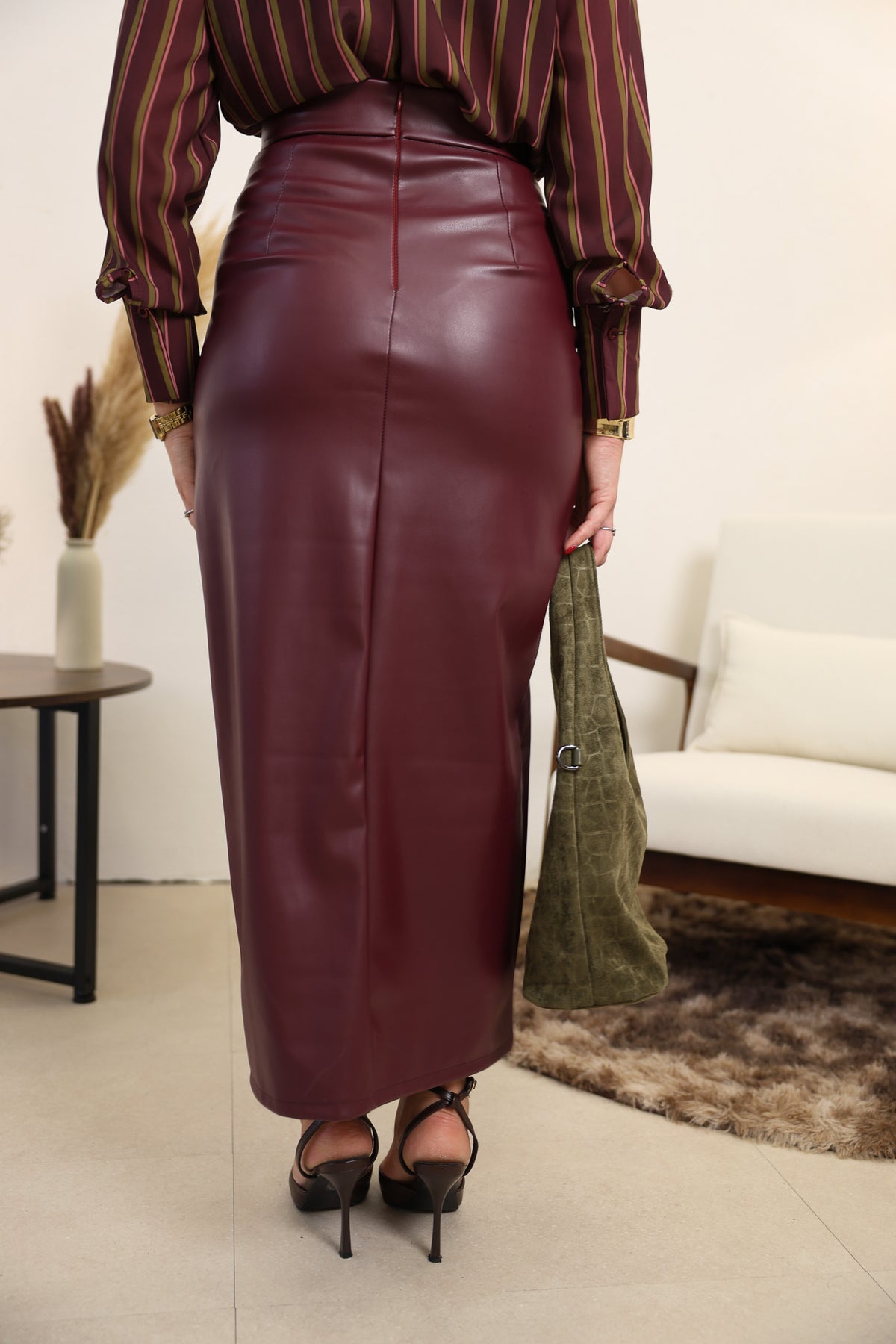 Longuette in pelle