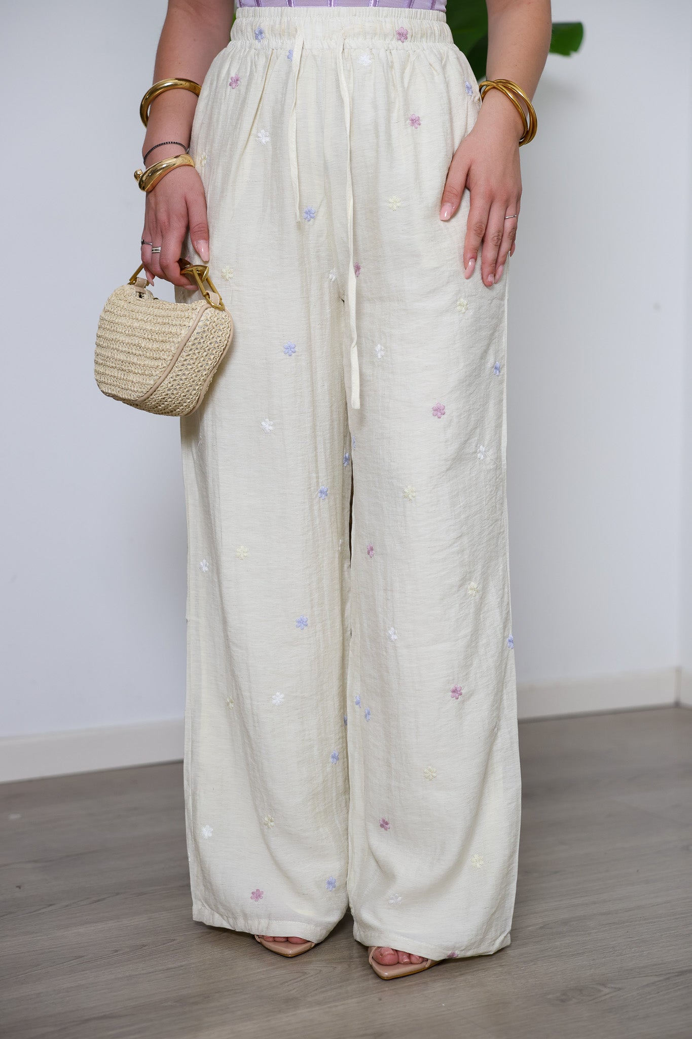 Pantalone fiorellini Lilla