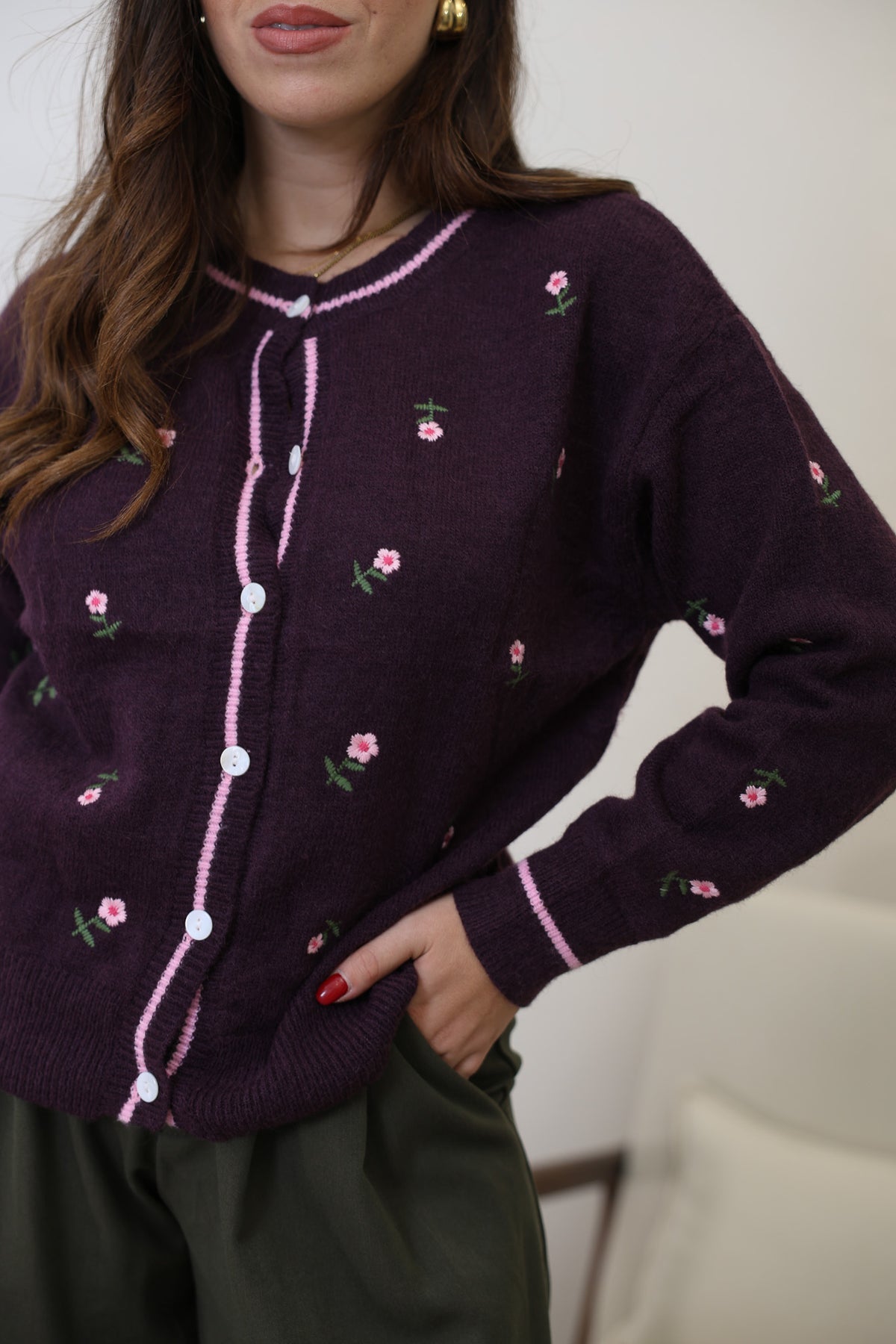 Cardigan fiorellini