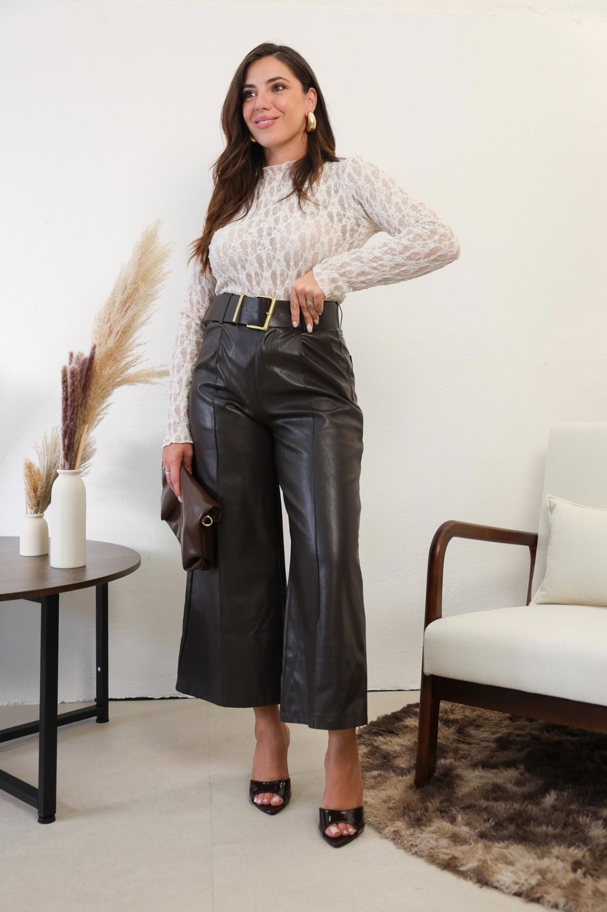 Pantalone ecopelle