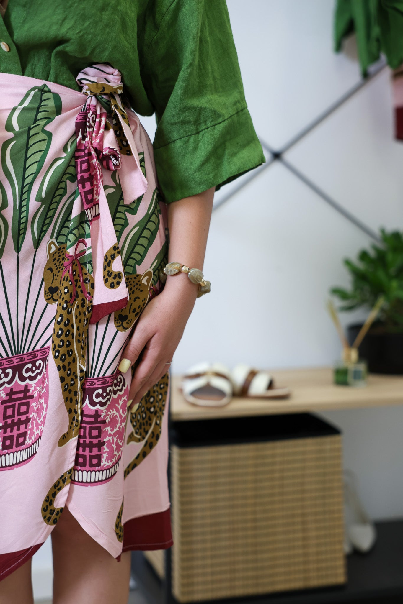 Gonna foulard jungle