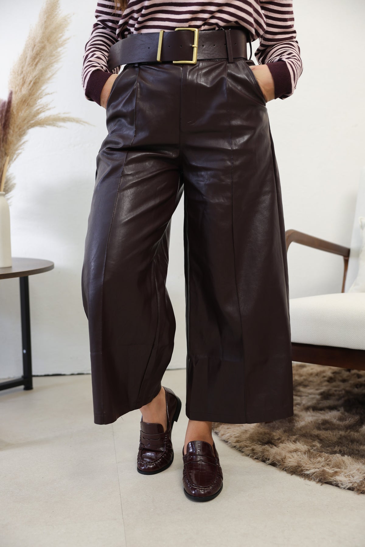 Pantalone ecopelle