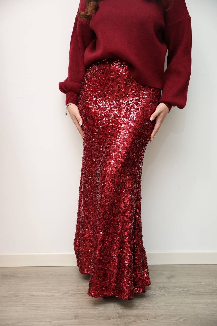 Gonna paillettes 6658