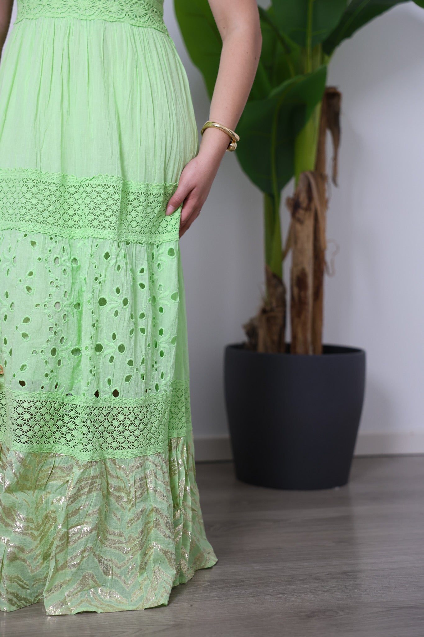 Abito India verde