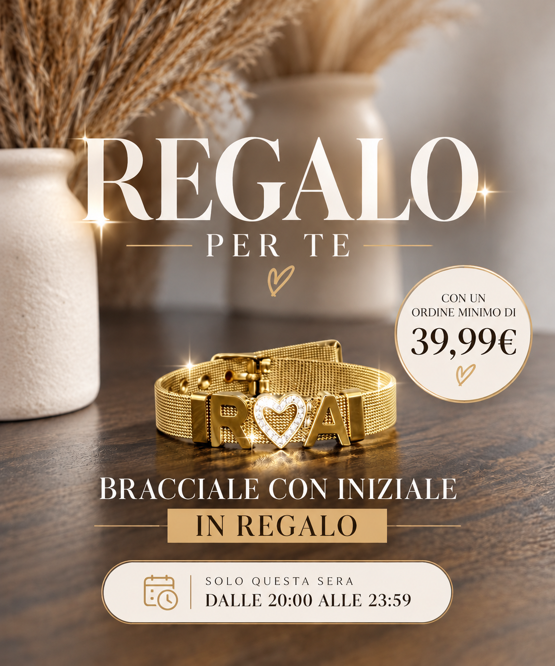 Bracciale Con Iniziale (in REGALO)🎁