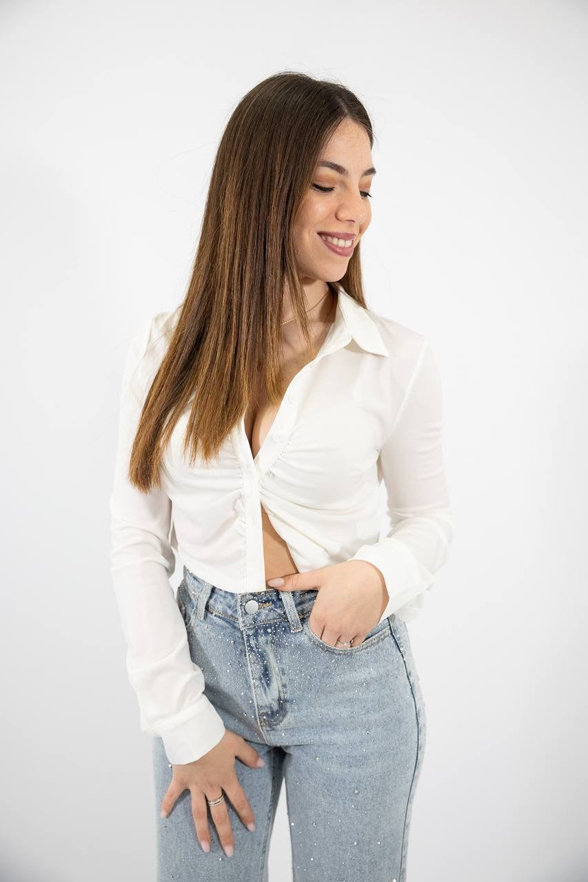 Camicia crop 65176