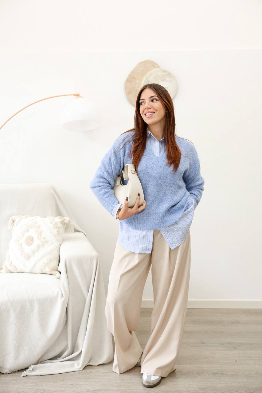 Pull azzurro 50286