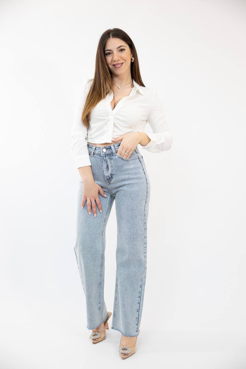 Camicia crop 65176