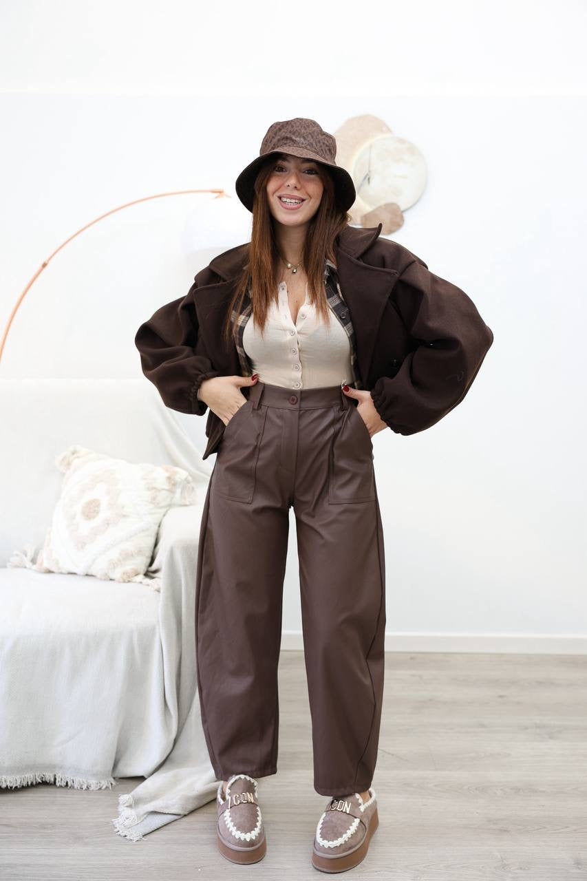 Pantalone pelle 18228