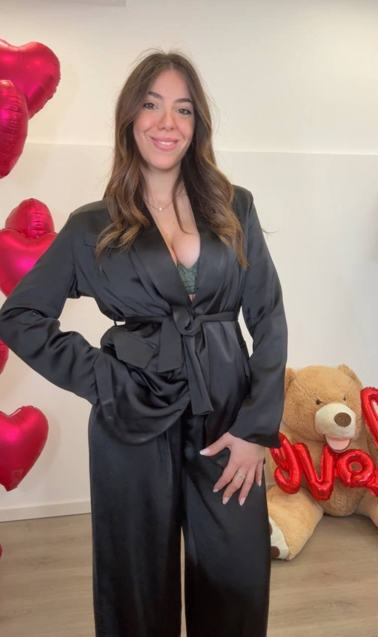 Tailleur satin