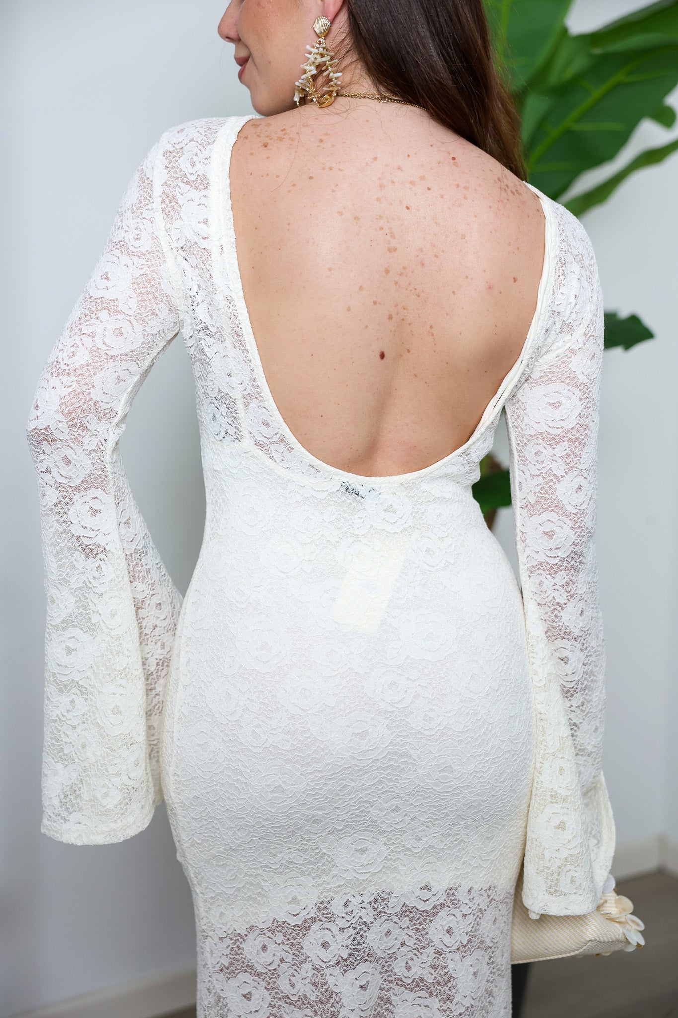 Abito pizzo bianco