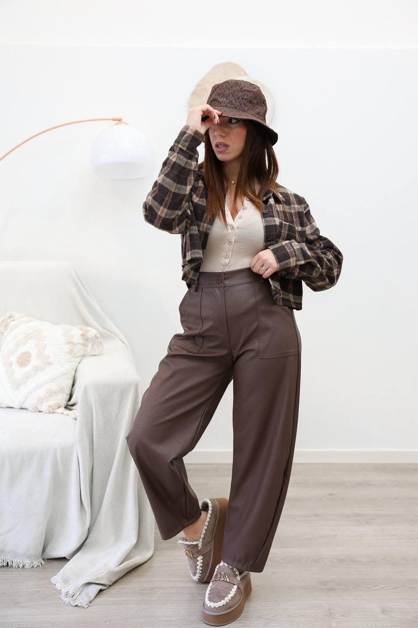 Pantalone pelle 18228