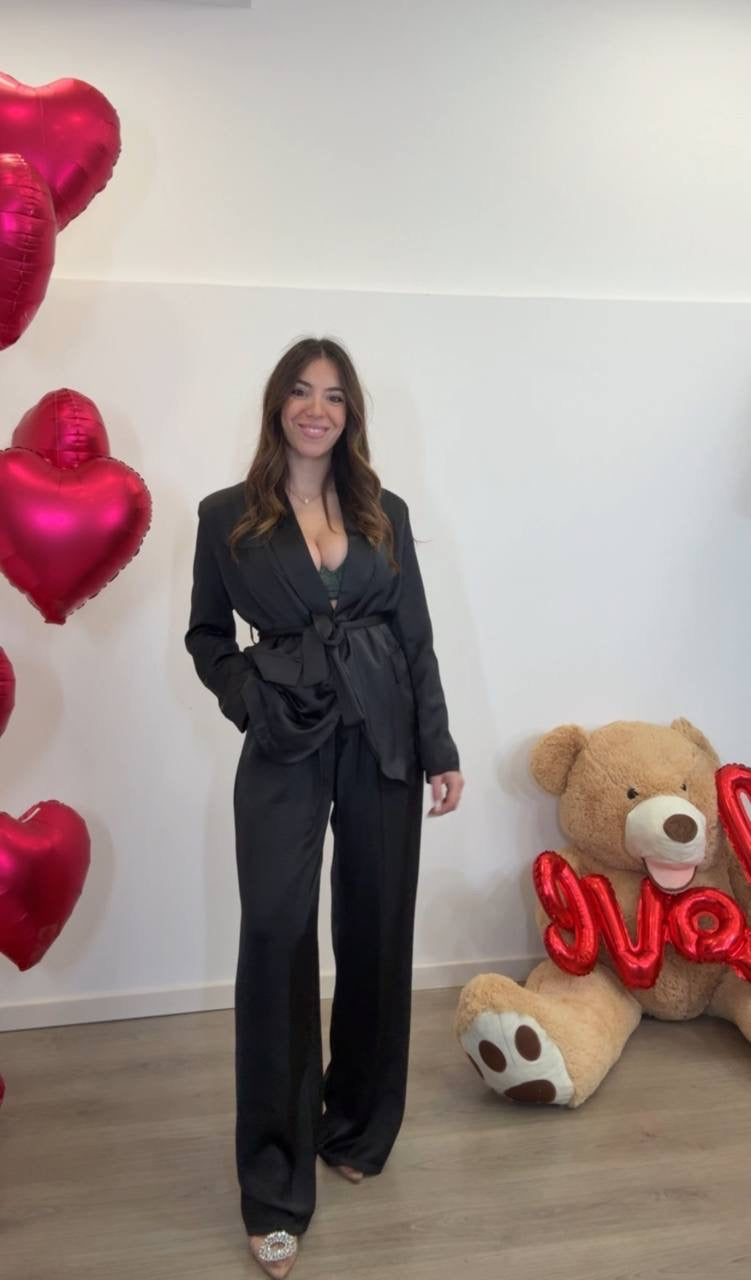 Tailleur satin