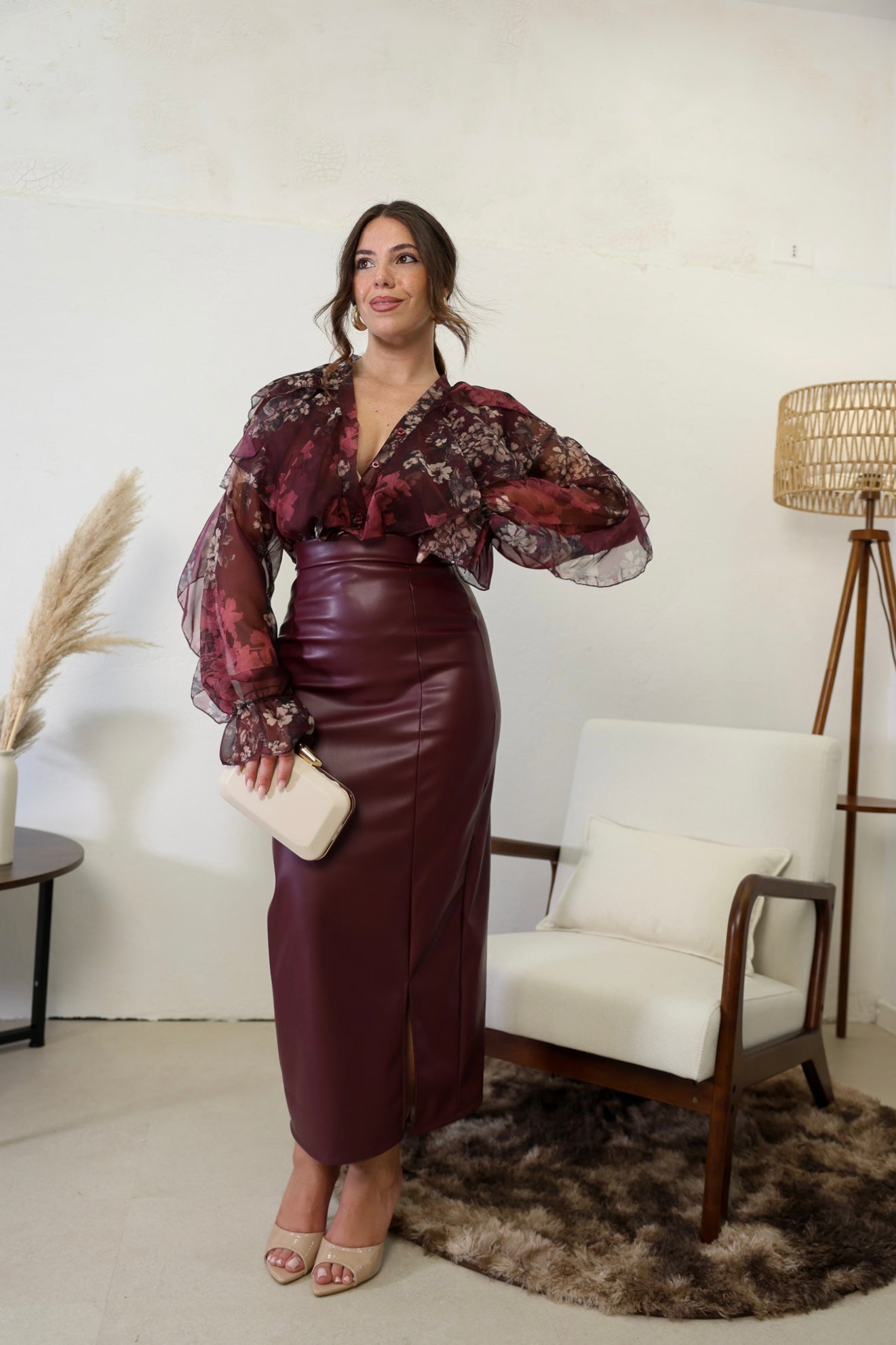 Longuette in pelle