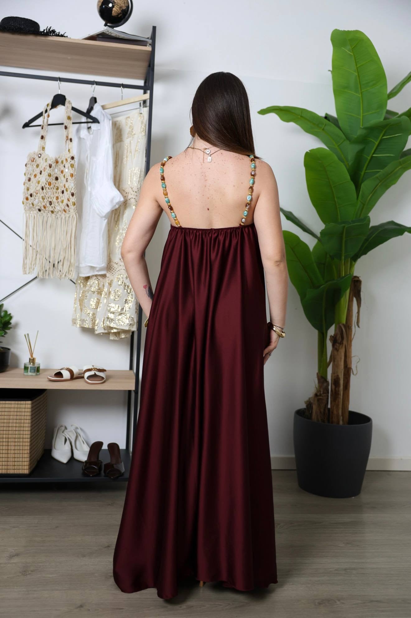 Abito Ninfa bordeaux