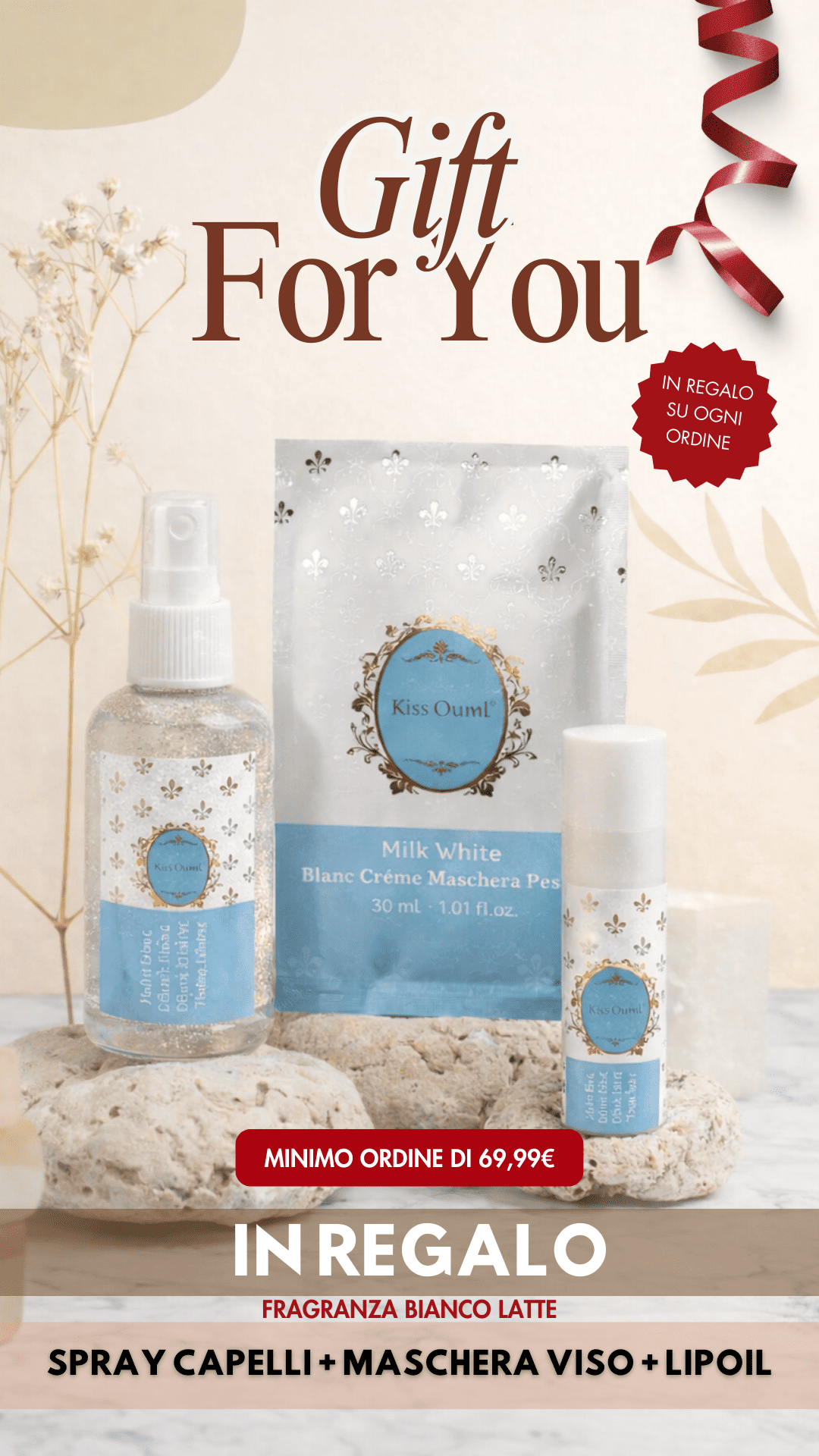 Maschera + SprayCapelli + LipOil (in REGALO)